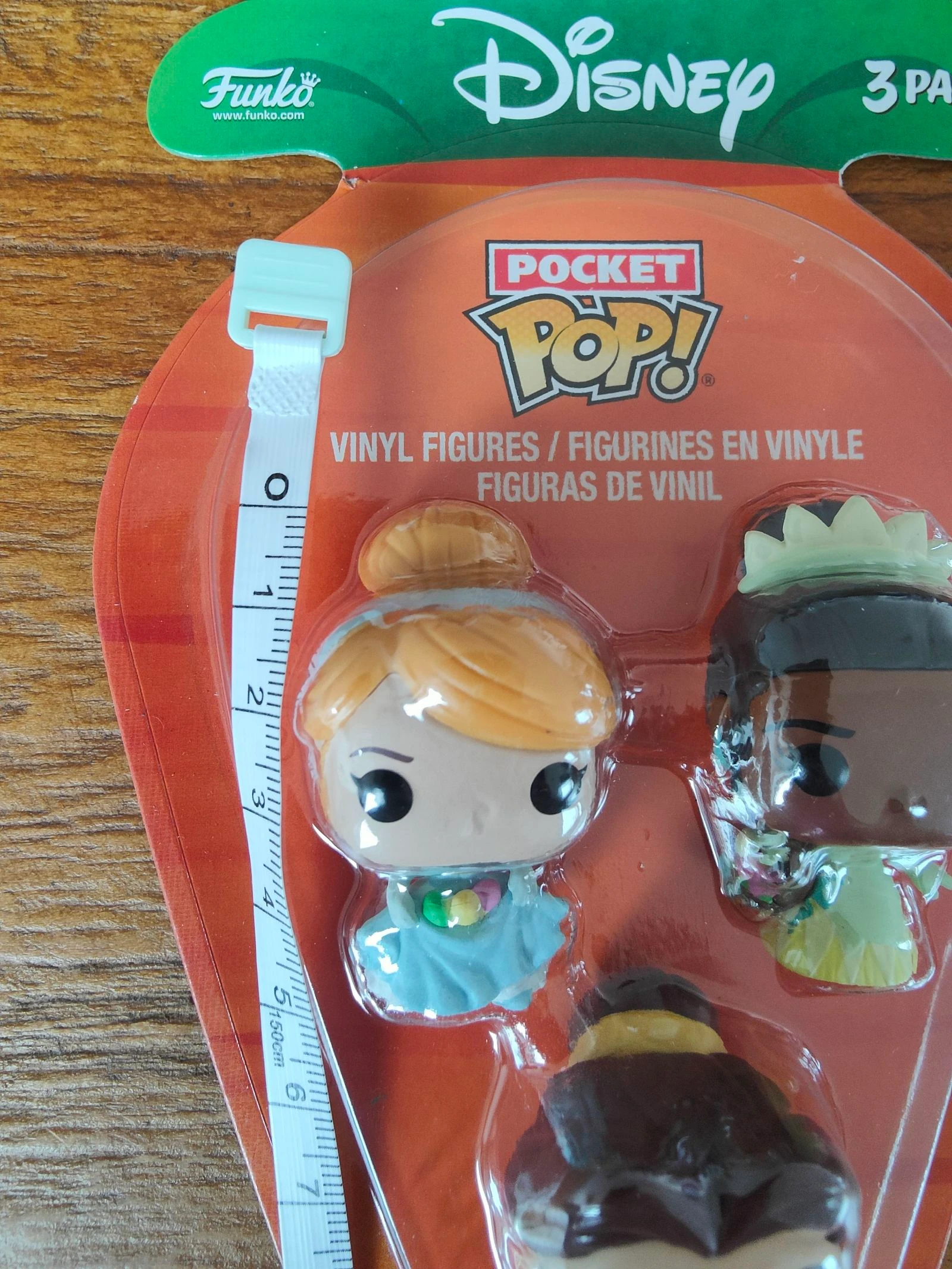 Lote 3 Mini Figuras Funko Pocket Pop Disney - Cenicienta Tiana Belle Primavera – photo 2